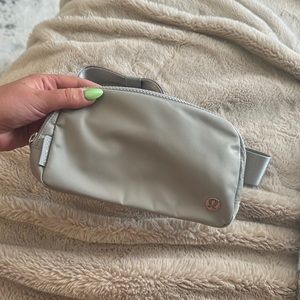 Gray lululemon belt bag